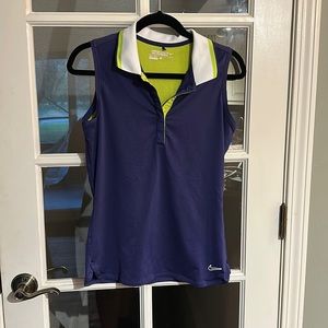Nike womens sleeveless golf polo